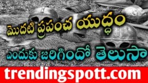 World War 1 అసలు ఎందుకు జరిగిందో  తెలుసా